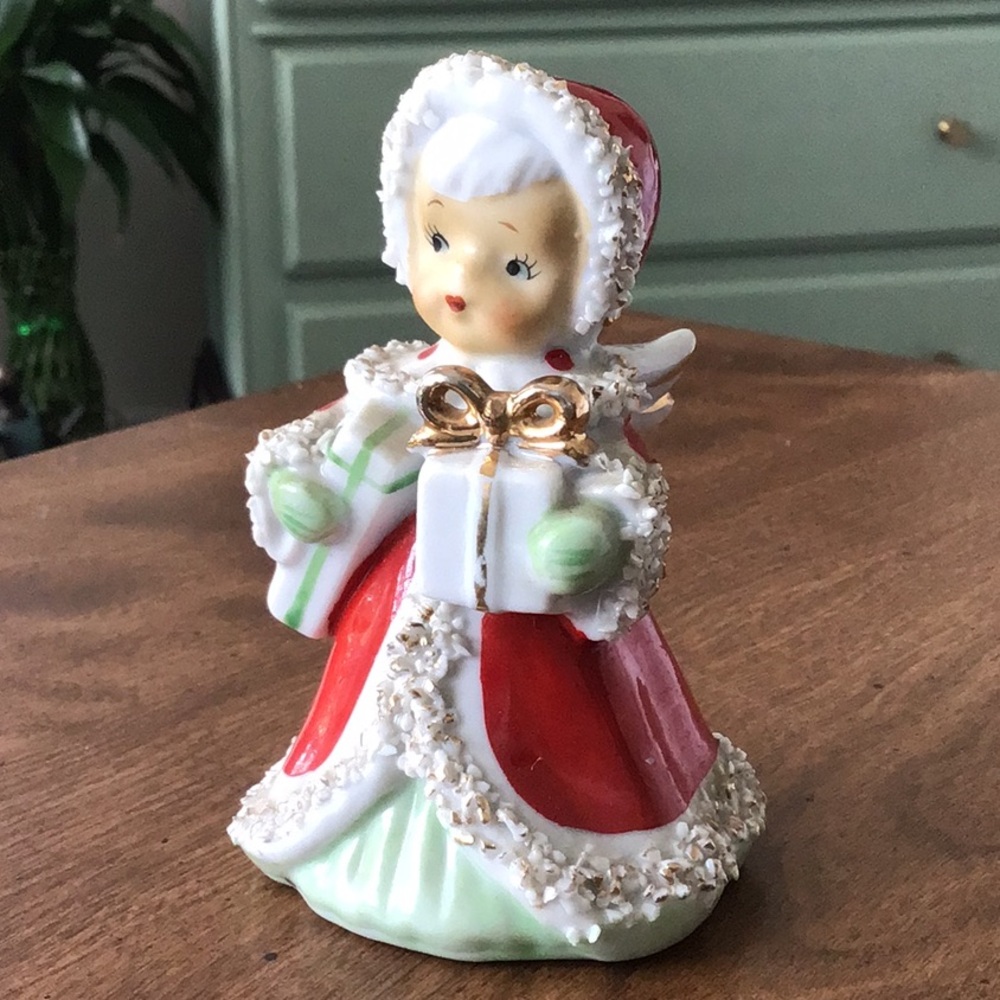 Vintage Lefton Christmas Angel Bell - Picture 14 of 16